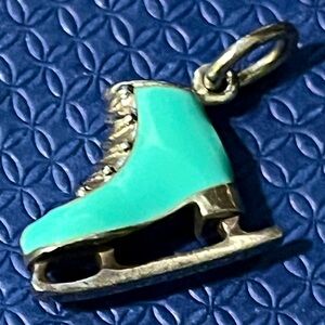 Tiffany & Co. Blue Ice Skate Charm retired